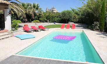 Vue du Chateau - villas Sud de la France avec piscine privée